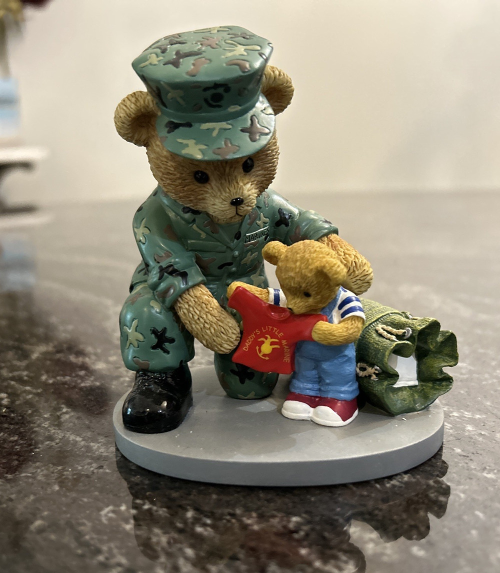 Faithful Fuzzies Marine Collection My Hero Bears "Daddy‘s Little Marine" USMC
